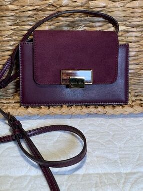 Charles & Keith cute mini plum colored handbag NWOT